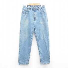 【中古】古着 リーバイス Levis 560 ジーンズ メンズ 90年代 90s テーパード ヒゲ コットン USA製 アメリカ製 紺 ネイビー デニム 【spe】 W32 中古 ボトムス ジーパン Gパン ロングパンツ | 春夏 春物 春服 秋冬 秋物 秋服 長ズボン カジュアル メンズファッション フ