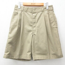 【中古】古着 ディッキーズ Dickies ショート ワークパンツ ショーツ メンズ 90年代 90s USA製 アメリカ製 ベージュ カーキ 【spe】 W30 中古 ボトムス 短パン ショーパン | 春夏 春物 春服 夏物 夏服 半ズボン カジュアル メンズファッション ファッション おしゃれ