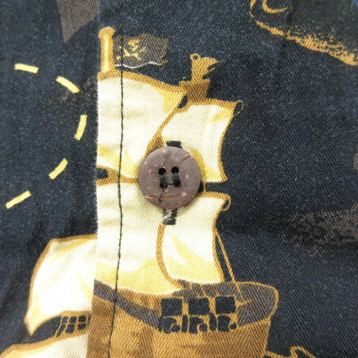 楽天市場】【中古】古着 半袖 ハワイアンシャツ アロハシャツ メンズ  