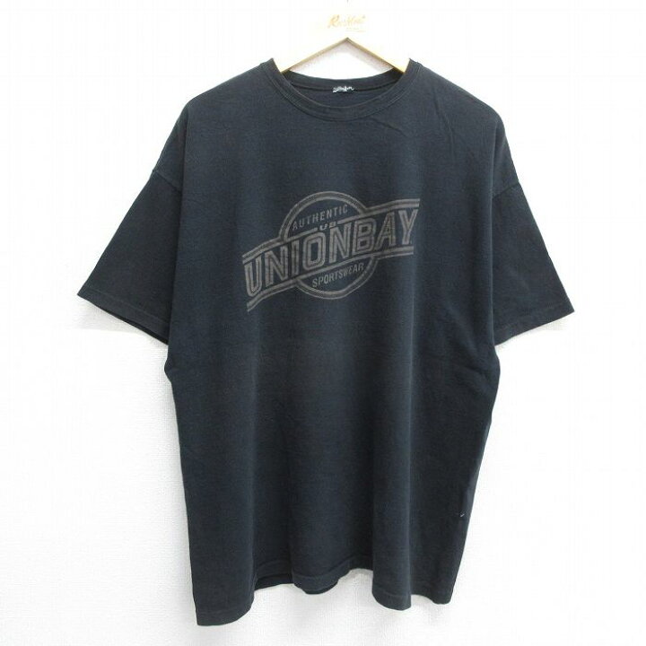 楽天市場】【中古】古着 ユニオンベイ 90s Tシャツ メンズ XLサイズ 黒 