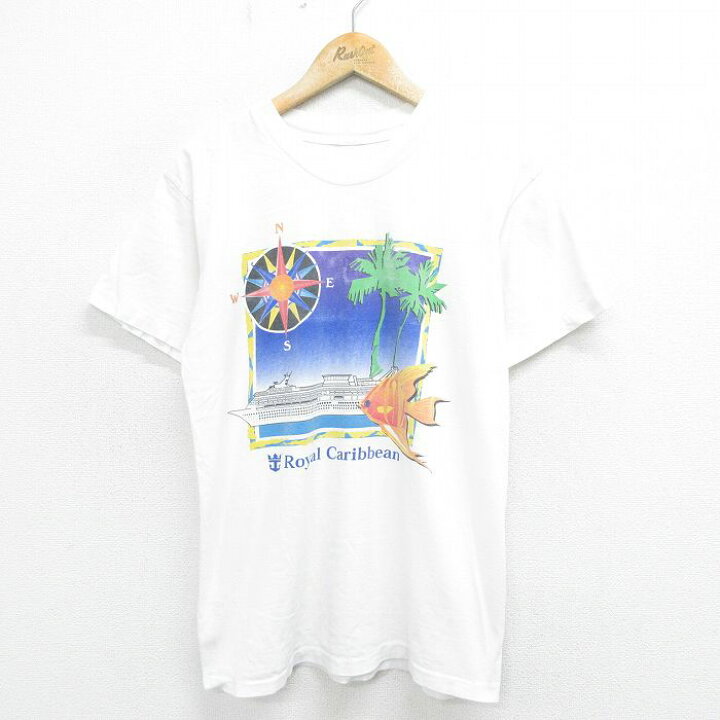楽天市場】【中古】古着 90s ロイヤルカリビアン 半袖Tシャツ メンズ M 