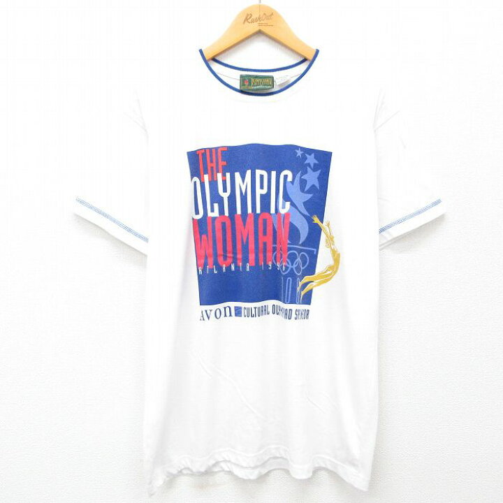 楽天市場】【中古】古着 90s アトランタオリンピック プリント Tシャツ 