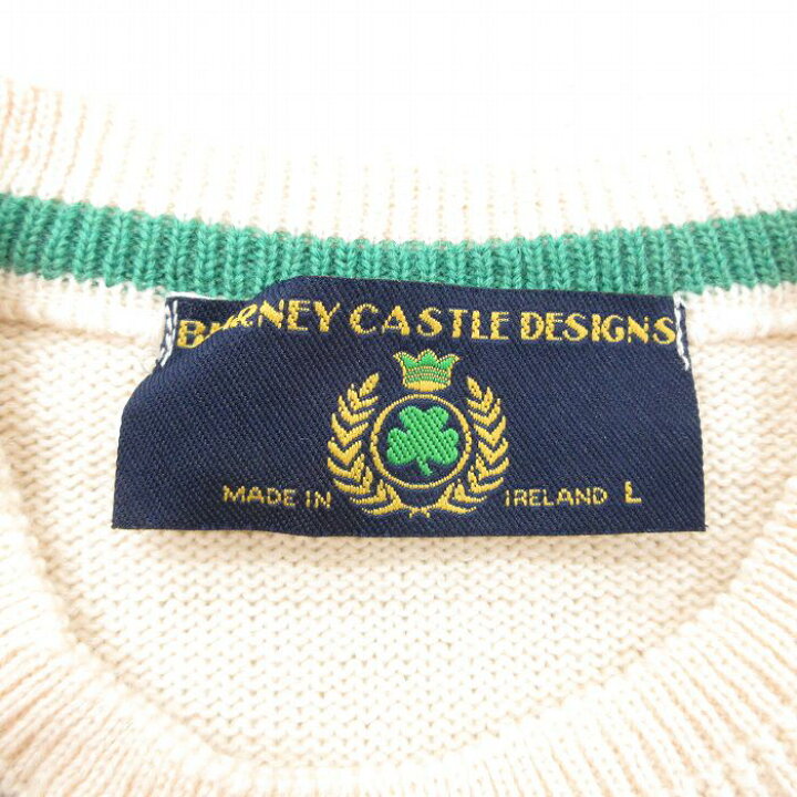 楽天市場】【中古】古着 90s 長袖ニット セーター メンズ ベージュ XL 