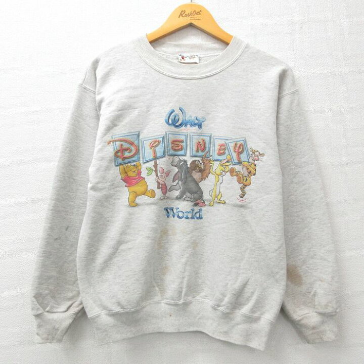 楽天市場】【中古】古着 90s 長袖スウェット メンズ ディズニー くまの 