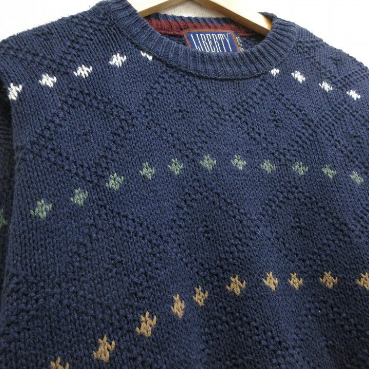楽天市場】【中古】古着 長袖 セーター メンズ 90年代 90s コットン 