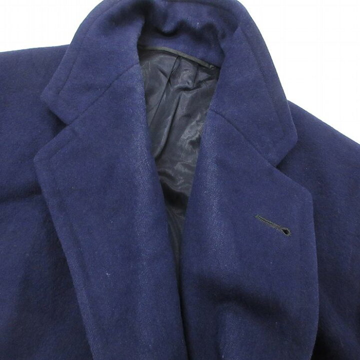 楽天市場】【中古】古着 70s ウールコート メンズ 70年代 USA製 紺 L 