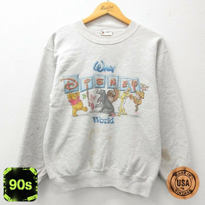 楽天市場】【中古】古着 ディズニー 90s 90年代 長袖スウェット 