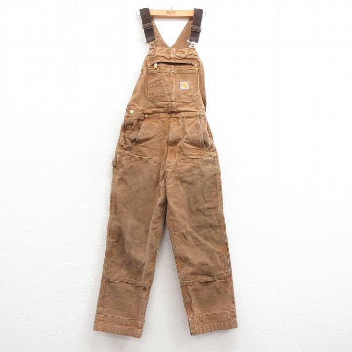 古着 カーハート Carhartt ダブルニー ダック オーバーオール メンズ  