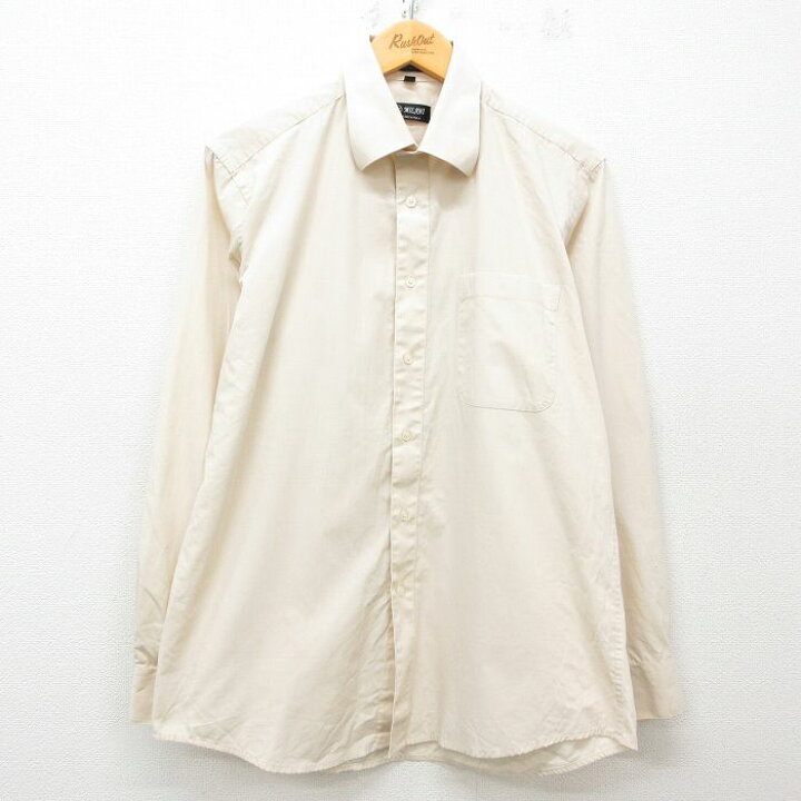 楽天市場】【中古】古着 長袖シャツ メンズ 90年代 90s 生成り Lサイズ 