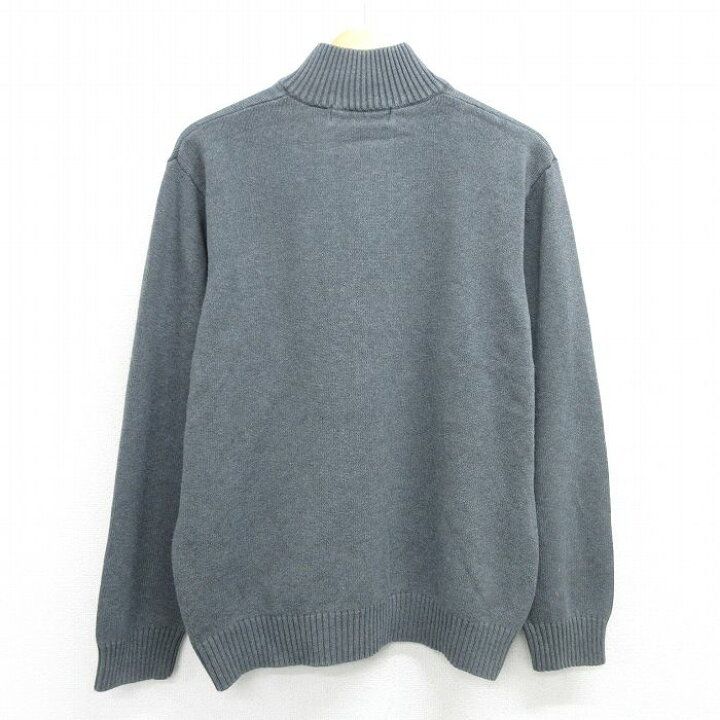 楽天市場】【中古】古着 ハーフジップ ニット セーター メンズ Lサイズ 
