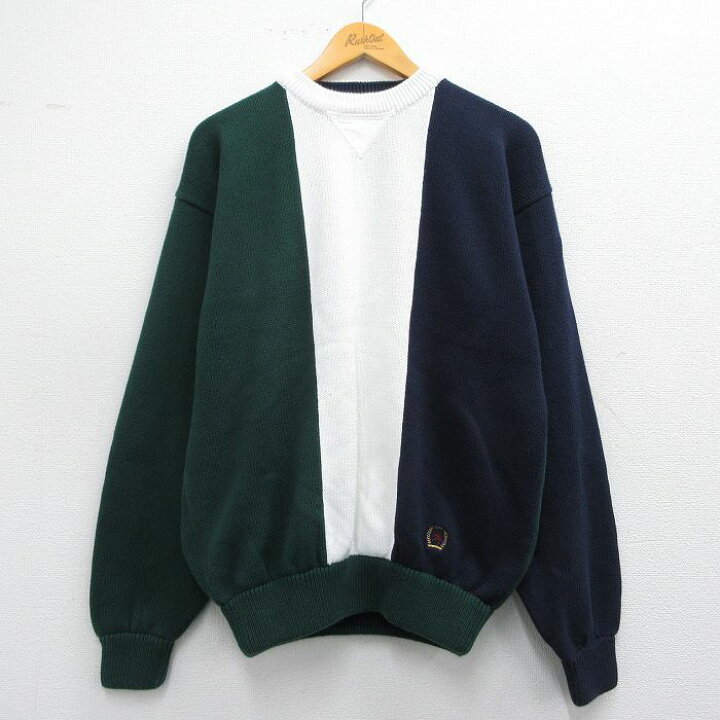 楽天市場】【中古】古着 トミーヒルフィガー 90s 長袖ニット セーター 