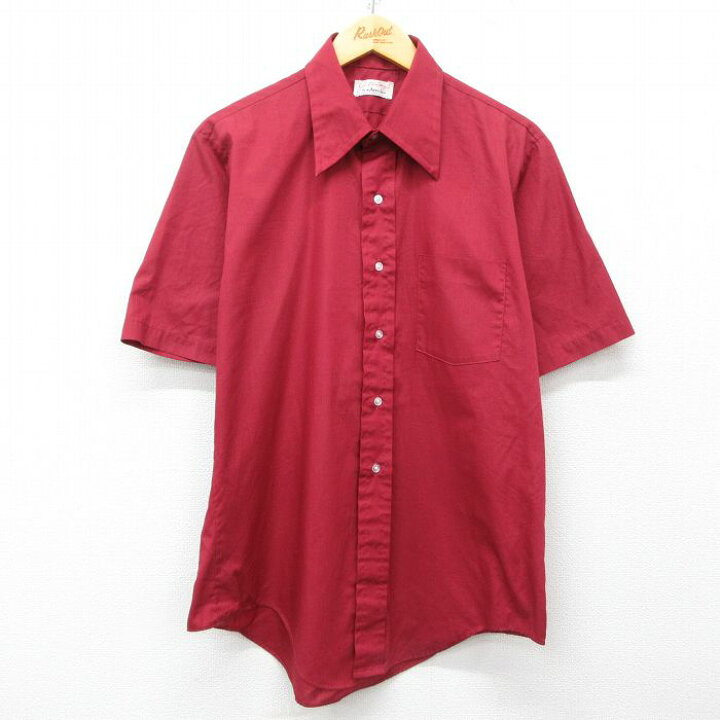 楽天市場】【中古】古着 アロー 半袖シャツ メンズ 70年代 70s 赤 
