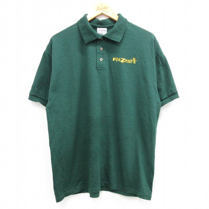 楽天市場】【中古】古着 00s ポロシャツ メンズ Lサイズ 緑 ワン 