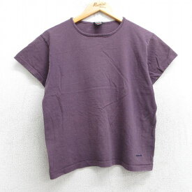 【中古】古着 パタゴニア patagonia 半袖 ビンテージ ヴィンテージTシャツ メンズ 90年代 90s ワンポイントロゴ オーガニックコットン クルーネック 丸首 USA製 アメリカ製 紫 パープル 【spe】 Mサイズ 中古 | 春夏 夏物 夏服 ヴィンテージTシャツ メンズファッ