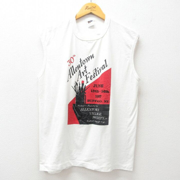楽天市場】【中古】古着 ノースリーブヴィンテージTシャツ メンズ 80s 