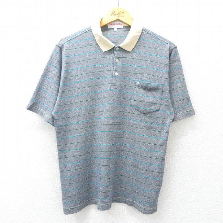 楽天市場】【中古】古着 ピエールカルダン 半袖ポロシャツ メンズ L 