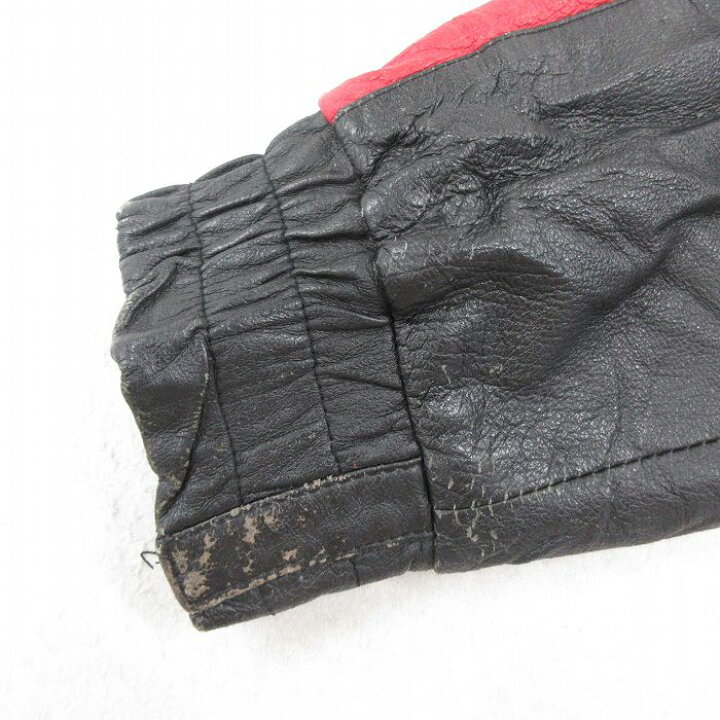 楽天市場】【中古】古着 長袖 レザージャケット メンズ 星条旗 黒  