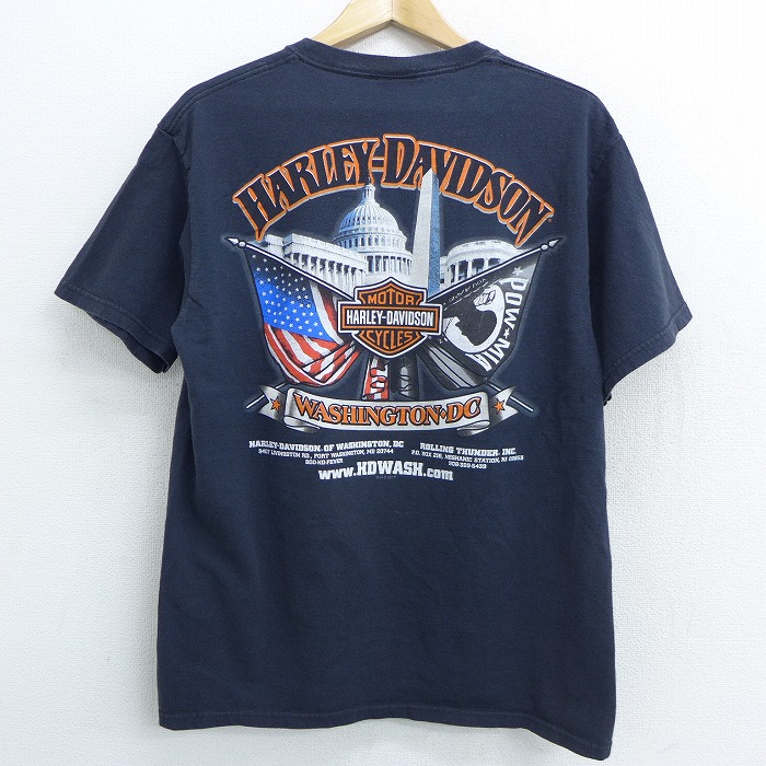 はこちらか Harley USA製ハーレーダビッドソン半袖Tシャツ黒ブラックバイカーガールの通販 by ベキ子の古着屋｜ハーレーダビッドソン