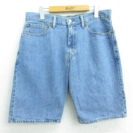 【中古】古着 リーバイス Levis 505 ショートパンツ ショーツ メンズ コットン 紺 ネイビー デニム W34 中古 ボトムス 短パン ショーパン ハーフ | 春夏 春物 春服 夏物 夏服 半ズボン カジュアル メンズファッション ファッション おしゃれ 0OF