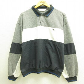 【中古】古着 ピエールカルダン pierre cardin 長袖 ブランド トップス メンズ 黒 ブラック Lサイズ 中古 | 春夏 春物 春服 秋冬 秋物 秋服 カジュアルシャツ メンズファッション 長袖シャツ おしゃれ カジュアル