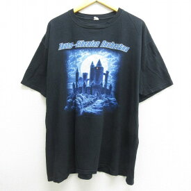 【中古】古着 半袖 ビンテージ ヴィンテージ ロックTシャツ バンドTシャツ メンズ 00年代 00s トランスシベリアンオーケストラ コットン クルーネック 丸首 黒 ブラック XLサイズ 中古 | 春夏 春物 春服 秋冬 秋物 秋服 メンズファッション ロンT カットソー ロンティ 5OF