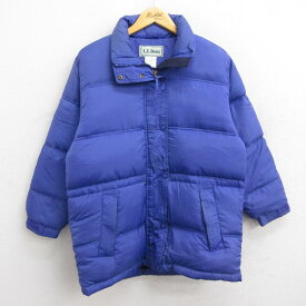 【中古】古着 エルエルビーン LLBEAN 長袖 ダウンジャケット レディース 90年代 90s ワンポイントロゴ リップストップ 紫 パープル 中古 アウター ジャンパー ブルゾン | 秋冬 秋物 秋服 冬物 冬服 カジュアル レディースファッション おしゃれ かわいい