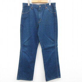 【中古】古着 ラングラー Wrangler ジーンズ レディース 80年代 80s スコービル USA製 アメリカ製 濃紺 ネイビー デニム 中古 ボトムス ジーパン Gパン ロングパンツ | 春夏 春物 春服 夏物 夏服 半ズボン カジュアル レディースファッション おしゃれ かわいい