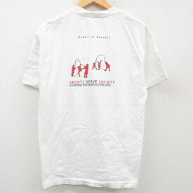 【中古】古着 ニューバランス 半袖 ビンテージ ヴィンテージTシャツ メンズ 00年代 00s ダブルダッチ コットン クルーネック 丸首 白 ホワイト Lサイズ 中古 | 春夏 夏物 夏服 ヴィンテージTシャツ メンズファッション カットソー ティーシャツ ティシャツ メンズTシャ