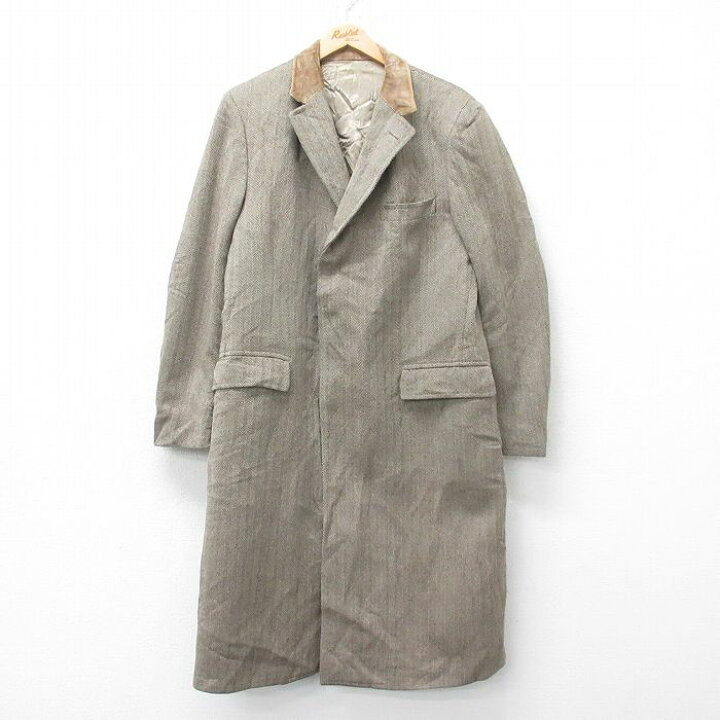 楽天市場】【中古】古着 80s ウールコート メンズ ロング丈 USA製 