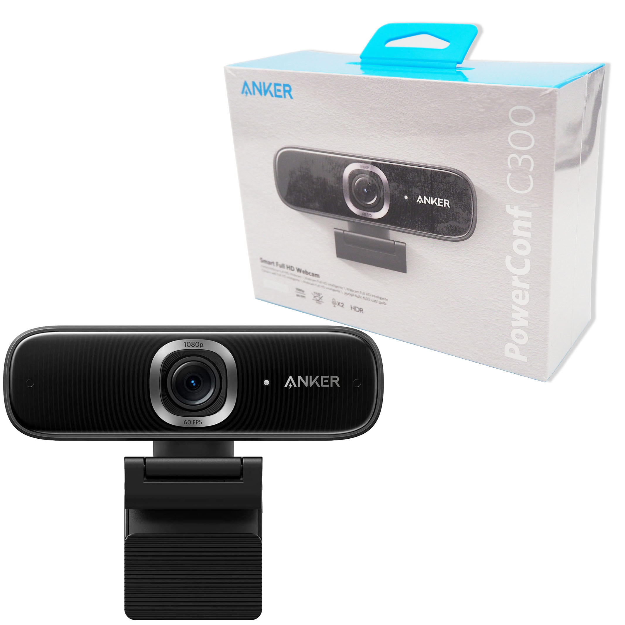 フルHDウェブカメラ Anker PowerConf C300 ウェブカメラ AI機能搭載 フル HD Zoom認証 卓抜 A3361011 高速オートフォーカス オートゲインコントロール 1080p 即納 画角調整機能 プライバシーカバー モーショントラッキング
