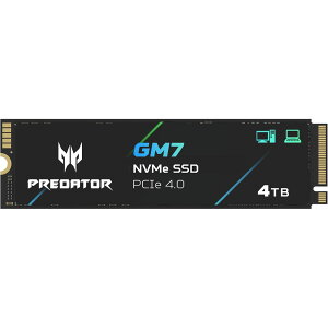 Acer Predator M.2 SSD 4TB GM7 NVMe2.0 2280 PCIe Gen4×4