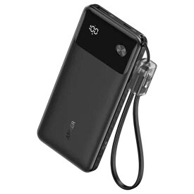 Anker Power Bank (10000mAh, 22.5W, 2 Ports) (モバイルバッテリー) ブラック