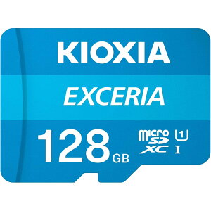 KIOXIA �L�I�N�V�A �����Ń����� microSD KEMC-A128GB UHS-I Class10 SD�ϊ��A�_�v�^�t�� XCERIA �G�N�Z���A