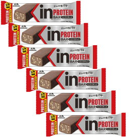 (6個) 森永製菓 inバー プロテイン ベイクドチョコ ×6本セット 高タンパク15g