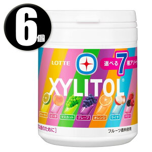 (6個) ロッテ キシリトールガム 7種アソートボトル 133g