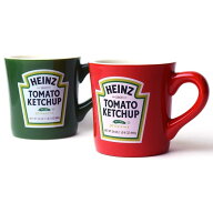 HEINZ ペアマグ 2点セット レッド グリーン 290ml