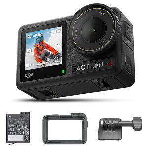 DJI ANVJ Osmo Action 4 X^_[hR{ 4K/120fpsΉ hANVJ 1/1.3C`ZT[ ̒Ɠx\ 10-bit & D-Log M J[ptH[}X ԋ쓮1770 mAhob