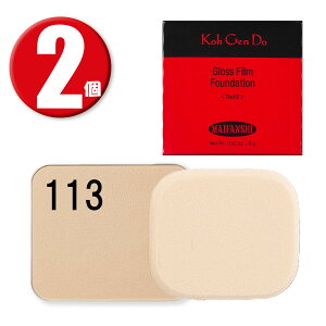 (2) ] }Ct@XB[ OX tB t@f[V 113 tB 9g ×2 X|W1t SPF30+++ REQhE Koh Gen Do MAIFANSHI Gloss Film Foundation Refill