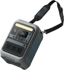 Anker Solix C300 Portable Power Station �|�[�^�u���d�� 288Wh (�_�[�N�O���[)