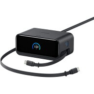 Anker Nano Charging Station (7-in-1, 100W, 巻取り式 USB-C ケーブル) ブラック