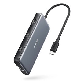 Anker PowerExpand 8-in-1 USB-C PD 10Gbps データ ハブ 100W USB Power Delivery 対応 USB-Cポート 4K出力対応 HDMIポート