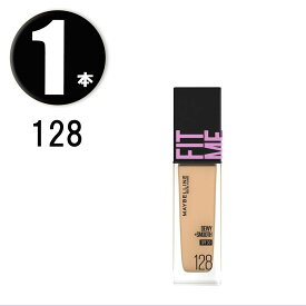 (1本) MAYBELLINE メイベリン フィットミー リキッド ファンデーション D N128 30ml SPF30