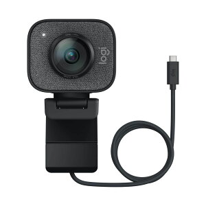 Logitech C980GR Stream Cam HD Webcam Ot@Cg ubN WebJ tHD 1080P 60fps Xg[~O AI I[gtH[JX Io␳ u USB Type-C EFuJ EFuJ PC Windows Mac X}z You