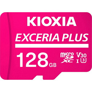KIOXIA �L�I�N�V�A �����Ń����� microSD 128GB EXCERIA PLUS UHS-I U3 V30 Class10 KLMPAE128G