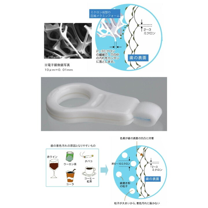 広栄社 クリアデント 歯のピーリングスポンジ DENTAL PEELING SPONGE 3個入 熱販売