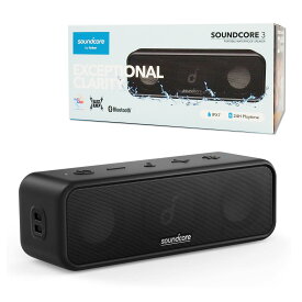 Anker Soundcore 3 Bluetooth ポータブルスピーカー ブラック USB-C接続 IPX7 防水 24時間連続再生 PartyCast機能