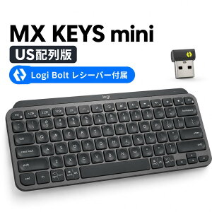 Logitech ���W�e�b�N MX KEYS MINI for Business KX700 GR ���C�����X �L�[�{�[�h US�z�� �p��z�� �O���t�@�C�g Bluetooth Logi Bolt ���V�[�o�[�t�� �[�d�� USB-C ���^ �����i���s�A���i�j