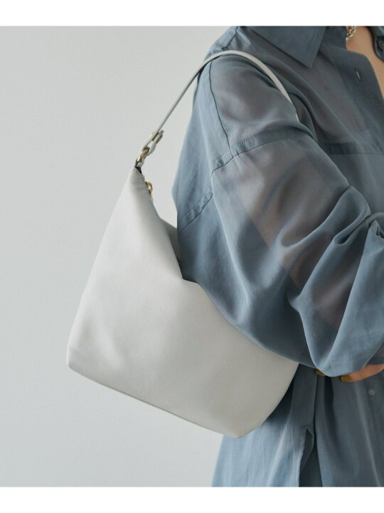 russet ソフトレザーシンプルショルダーバッグ 2way グレージュ 楽天  