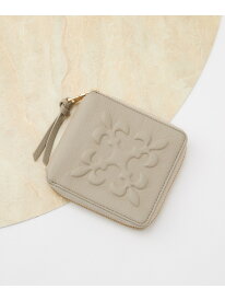 エンボスモノグラムラウンドウォレット russet ラシット 財布・ポーチ・ケース 財布 グレー ブラック【送料無料】[Rakuten Fashion]