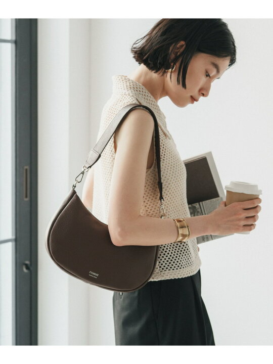 楽天市場】WEB限定 ハーフムーン2wayショルダーバッグ russet ラシット  